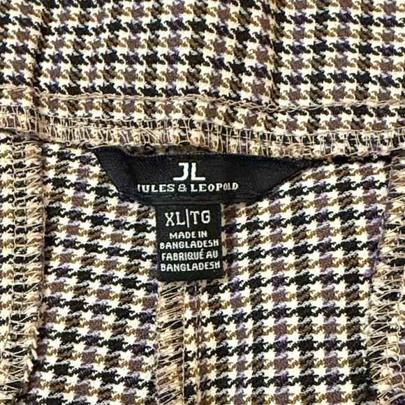 Jules & Leopold Black and White Checkered Pants - Picture 2 of 6